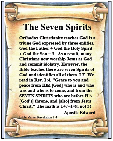 Seven Spirits of God Tract Page 1