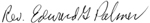 Apostle Edward's Signature